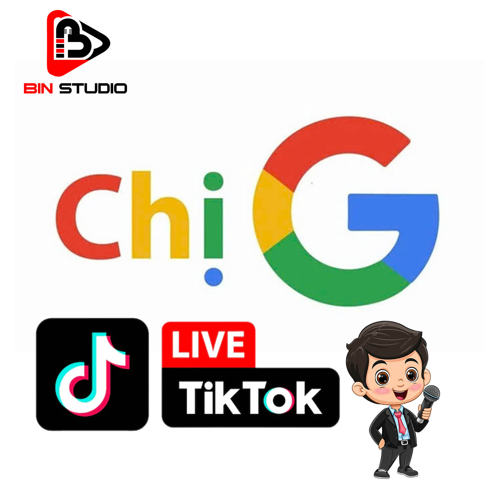 Phần Mềm Chị Google Đọc TikTok Live Hiệu ỨNg CHị GG Bin Studio